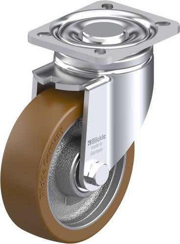 Blickle Lenkrolle LH-GB 125K-1 in Silber mit 125 mm Rad-Durchmesser und 550 kg Tragfähigkeit - Bild 1