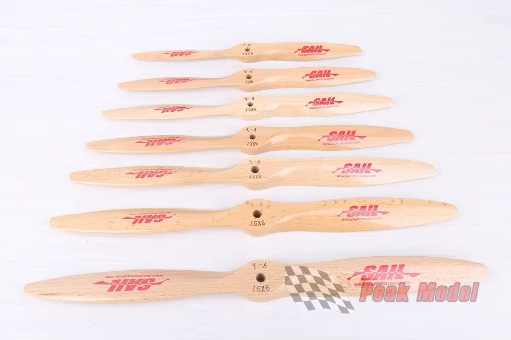 SAIL Hocheffizienter CW-Propeller aus Buche für Nitro-Motor und Benzinmotor - Bild 2