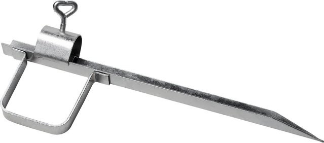 Doppler Rasendorn Dreibein S in Silber für Rohrstärken bis 25 mm - Bild 1
