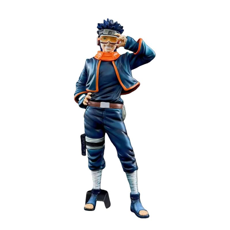 Bandai Anime Figur Obito Uchiha aus Naruto mit Brille und Stirnband, Multicolor, stehende Statue als Sammlerstück und Ornament - Bild 2