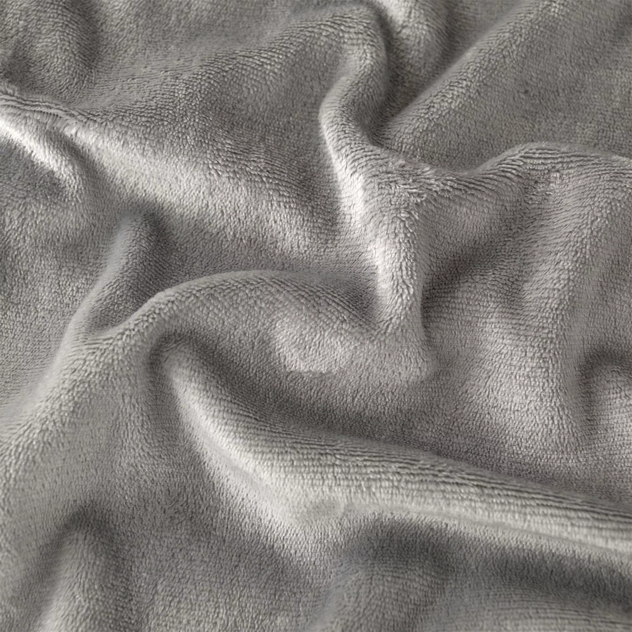 Good Nite Fleecedecke Sherpa Kuscheldecke in Grau, B/B: 150 x 130 cm - Bild 3