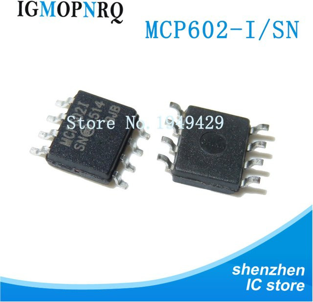 10 Stück MCP601-I/SN MCP602-I/SN MCP6002-I/SN MCP6022-I/SN MCP6002 MCP601 MCP602 MCP6022 Operationsverstärker SOP-8 Schwarz - Bild 1