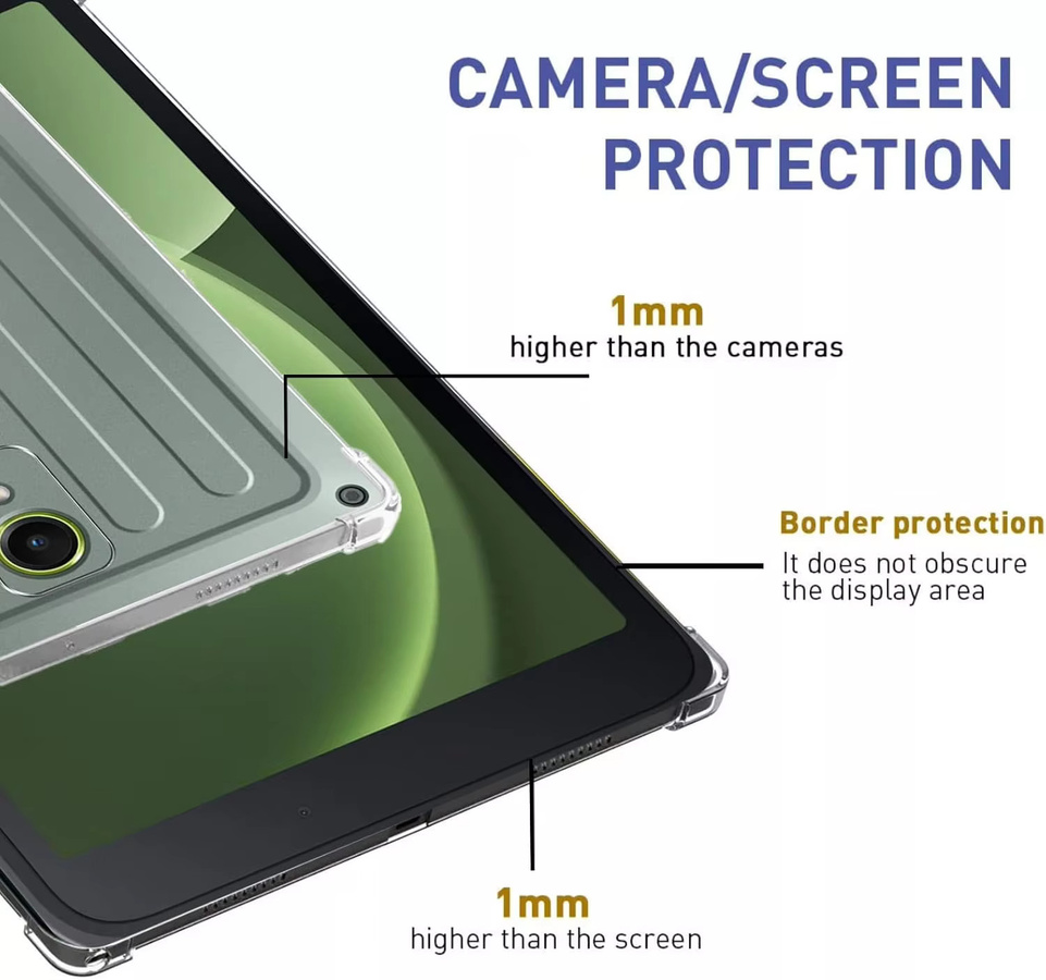 Transparente Schutzhülle für Samsung Galaxy Tab Active 5 und Active 3 (8 Zoll) - Bild 5