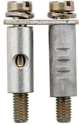 Weidmüller Querverbinder 1859610000 aus Messing in Silber, 10 Stück - Bild 1