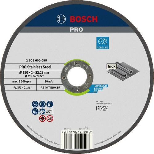 Bosch Trennscheibe gerade für Metall, Durchmesser: 180 mm - Bild 1