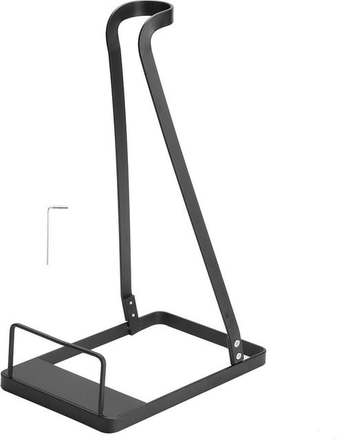 Freistehender Staubsauger Organizer Halter mit Regal für Dyson V6 V7 V8 V10 aus Metall in Grau oder Schwarz - Bild 1