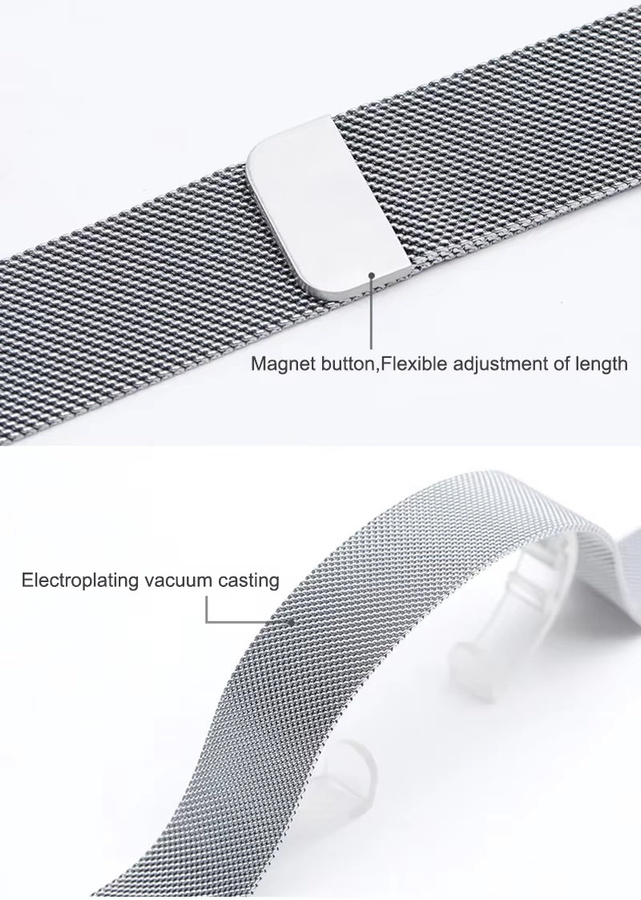 Uhrenarmband Milanese Loop, Edelstahl, Unisex - Bild 3