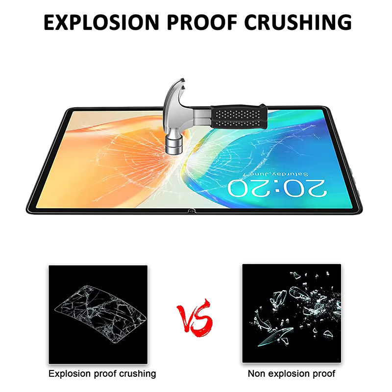 Teclast M40 Plus Displayschutzfolie aus gehärtetem Glas, 10,1 Zoll, HD Clear, transparent - Bild 5