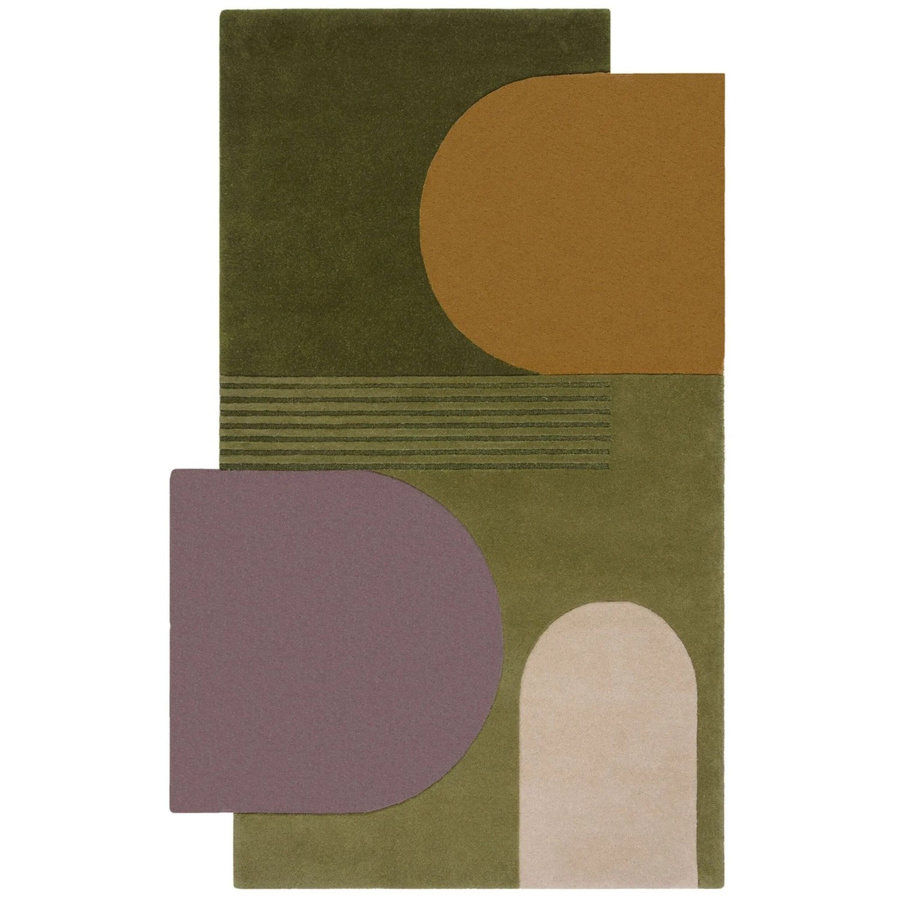 Flair Rugs Wollteppich Lozenge Modern Abstract Grün Multicolour B: 200 cm, T: 290 cm - Bild 2