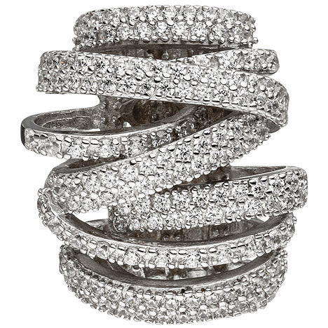 Colfem Anhänger verschlungen, 925 Silber, Zirkonia, Unisex - Bild 1