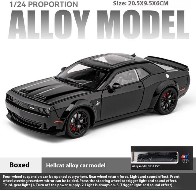 Platinum Challenger, Leichtmetall-Automodell, 1:24, mit Sound und Licht, ab 14 Jahren - Bild 1