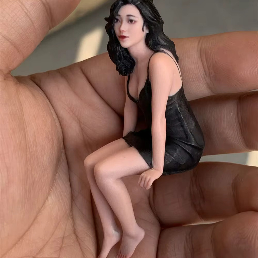 MAK Frau Modell Miniatur, Schwarz, Einzelfigur, Kunststoff - Bild 3
