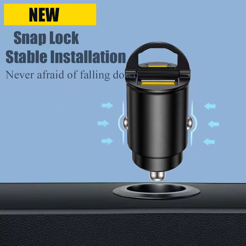 UYUXIO Mini USB-C Autoladegerät 130 W Metalladapter mit PD Typ C für Samsung, Huawei, Android-Handys, iPhone und iPad - Bild 2