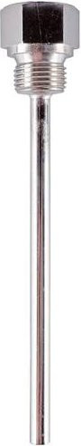 Jumo Schutzhülse 60694007 aus Messing in Silber, 1/2" - Bild 1