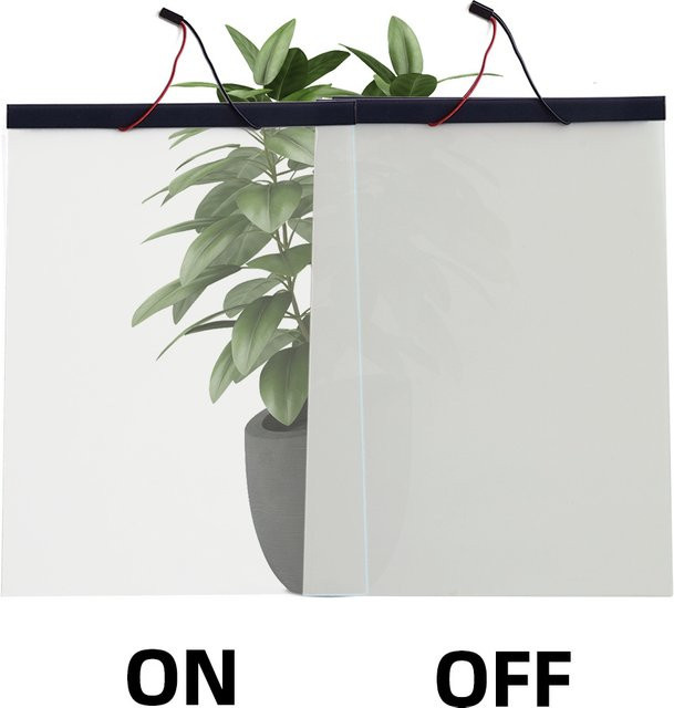 YTYIN PDLC Schaltbare Intelligente Folie für Glasfenster, Selbstklebend, Transparent, Elektrische Fenstertönung mit Fernbedienung - Bild 1