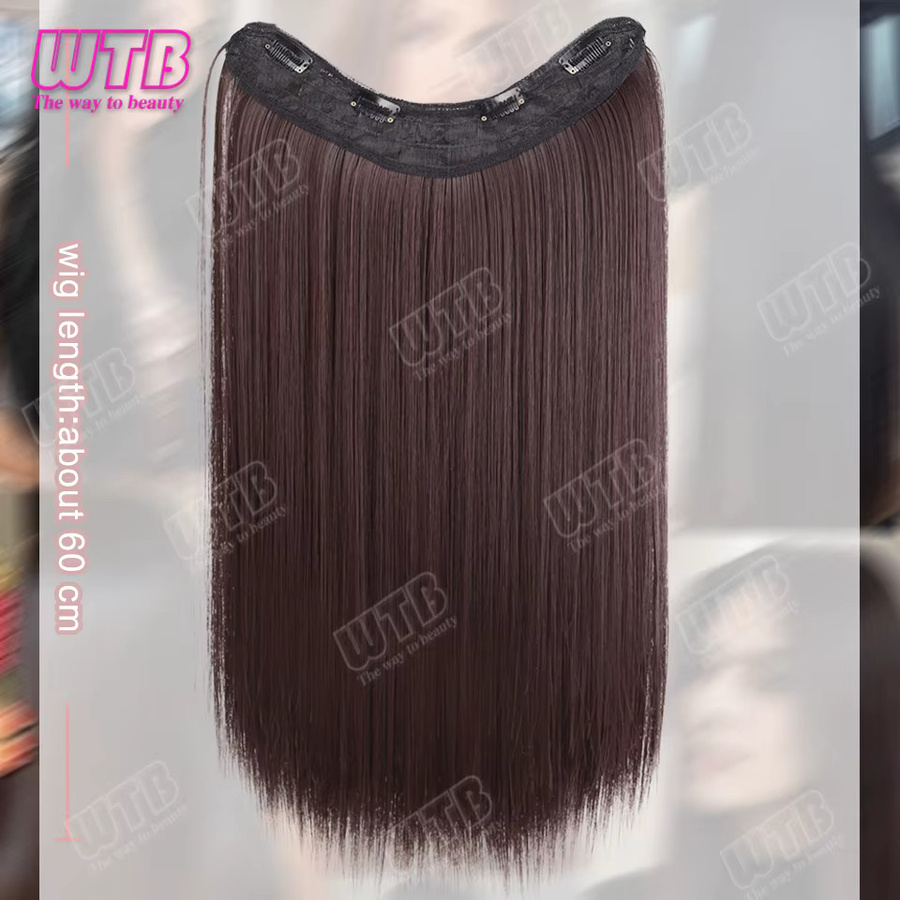 WTB Haarverlängerungen, synthetisch, V-förmig, BB-Clip, Damen - Bild 4