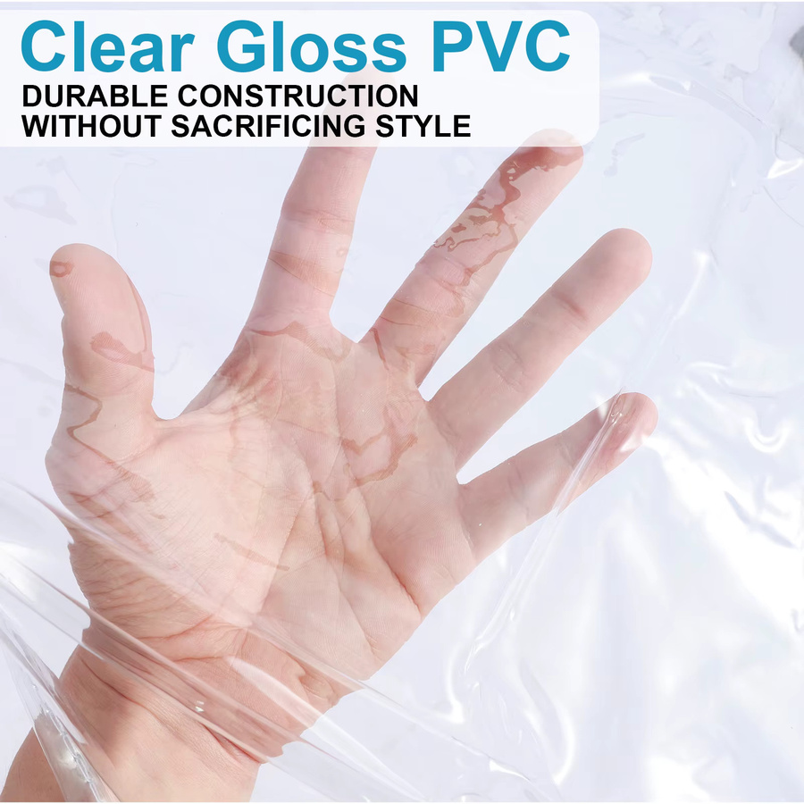 Willstar Transparente Stuhlhussen aus PVC, Wasserdichte Schutzhüllen für Esszimmerstühle, Anti-Scratch Sitzkissen-Schutz, Transparent - Bild 3