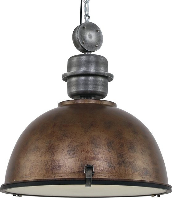 Steinhauer Bikkel XXL 52 Pendelleuchte in Braun aus Metall und Glas im Industrial Design - Bild 1