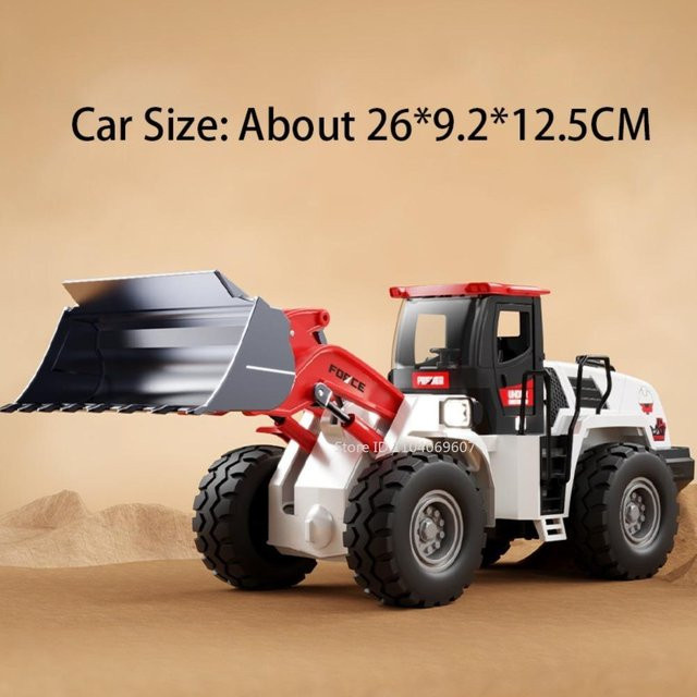 Linyi toy car Baulader Feuerwehrwagen LKW, Spielzeugmodell, 1:32, Metall, Licht und Sound, ab 14 Jahren - Bild 1