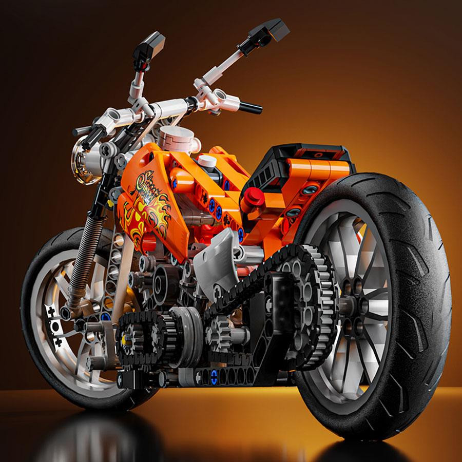 YCOLE Motorrad Baustein-Set 436 Teile 6-12 Jahre - Bild 2