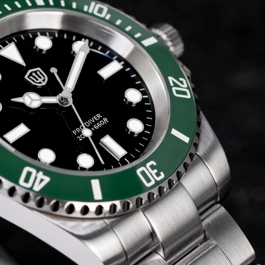 Watchdives Armbanduhr, Quarz, Edelstahl, Saphirglas, Herren - Bild 3