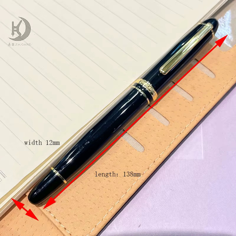 JD 9681 Kalligraphie-Füllfederhalter mit Schleifspitze in Schwarz und Gold, 0,38 mm bis 1,5 mm Schreibbreite - Bild 3