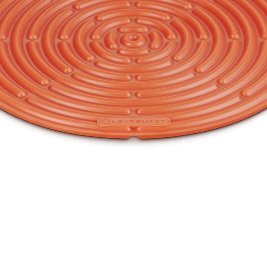 Le Creuset Runder Topflappen in Rot oder Orange Durchmesser: 20 cm - Bild 2