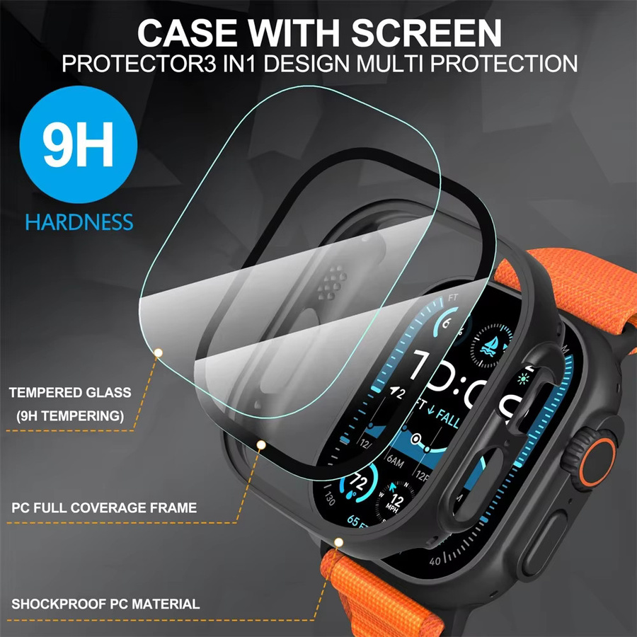 Apple Watch Ultra 2 Zubehör, PC Bumper, Displayschutzfolie, 49 mm - Bild 2