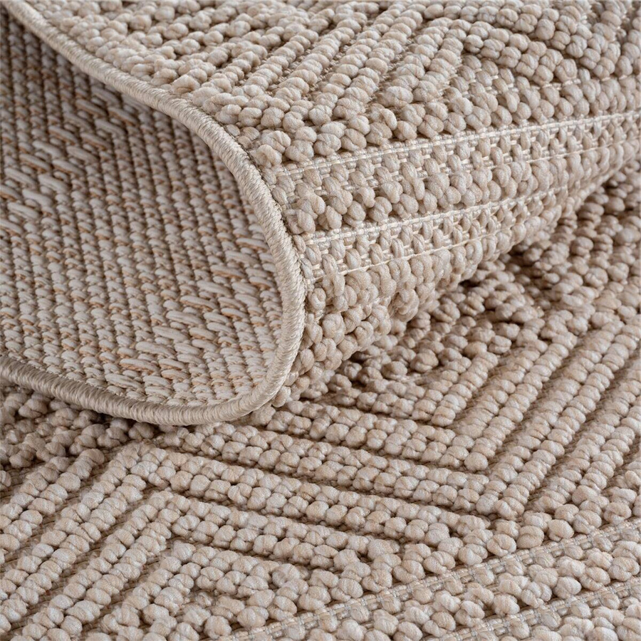 Ayyildiz Kurzflorteppich Helix Beige B/H/T: 160 x 230 x 0,7 cm - Bild 1