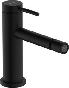Hansgrohe Tecturis S Einhebel-Bidetarmatur mit Zugstangen-Ablaufgarnitur in Mattschwarz - Bild 1
