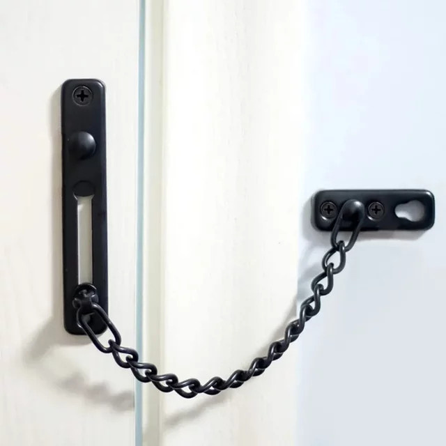 Diebstahlsichere Schlüsselkette aus Edelstahl in Silber für Hotelzimmertüren - Bild 1