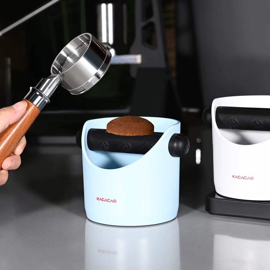 KACACAO Kaffee Knock Box Espresso Container in Blau mit Anti-Slip-Funktion für Barista und Café-Zubehör - Bild 3