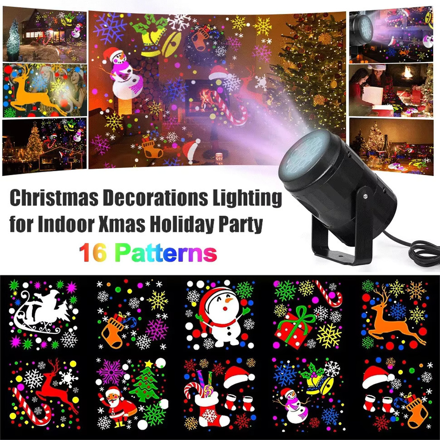 KDULIT LED Weihnachtsprojektions-Party-Bühnenlicht für Innenräume und Feiertagsdekoration - Bild 3