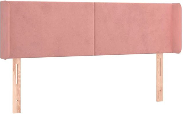 vidaXL LED Kopfteil aus Samt in Rosa mit USB-Ladeport und integrierter Beleuchtung, B/T/H: 147 x 16 x 78-88 cm - Bild 1