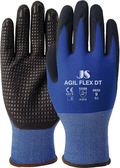 Staffl Agil Flex-Dt Montagehandschuhe Größe 11 Blau-Schwarz mit Nitrilbeschichtung 12 Paar - Bild 1