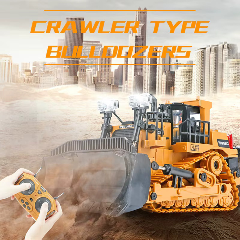 CONUSEA RC Bulldozer Crawler, ferngesteuerter Traktor, 1:24, Metall, Kunststoff - Bild 2