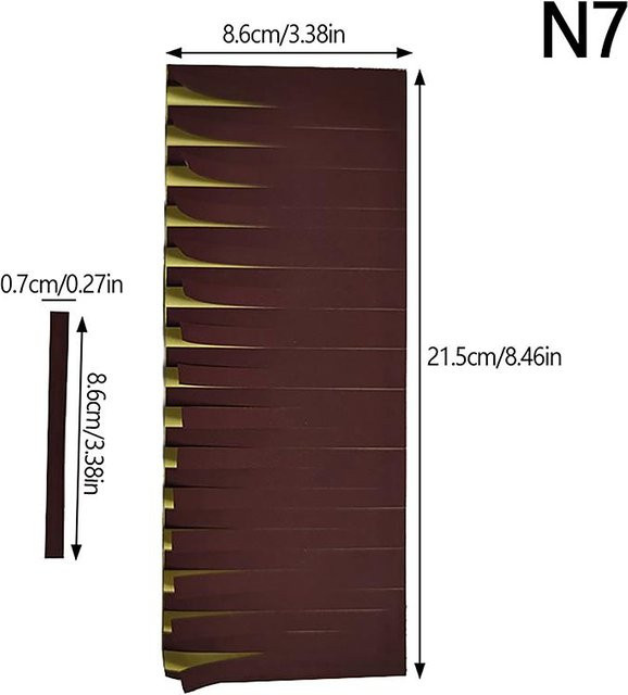 HKyo Streichholz Zündflächen Aufkleber zum Basteln und für DIY Duftkerzen, Papier, Schwarz und Braun - Bild 1