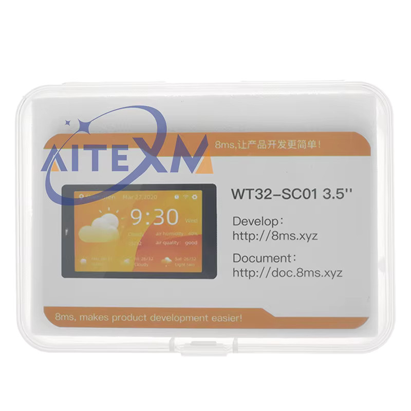 AITEXM ROBOT WT32-SC01 PLUS ESP32-Entwicklungsboard mit 3,5 Zoll kapazitivem Multi-Touch-LCD-Bildschirm in Schwarz mit Bluetooth und WLAN - Bild 2