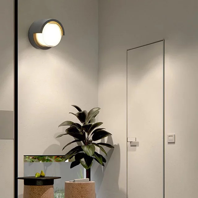 TRAZOS LED Außenwandleuchte in Weiß, moderne Up-Down Wandlampe mit warmweißem Licht, IP66 wasserdicht für Garten, Balkon und Veranda - Bild 1