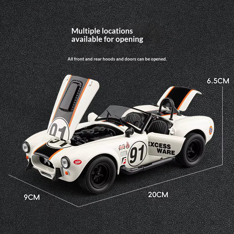 Maisto Shelby Cobra Replikat, Automodell, 1:24, Metall, Orange - Bild 5