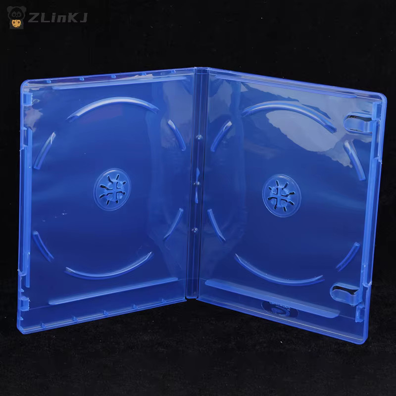 Blaue CD-DVD-Aufbewahrungsbox als Schutzhülle und Halter für Spiele-Disks - Bild 2