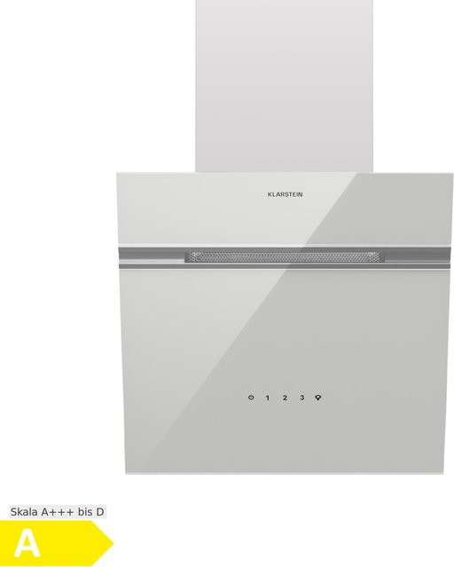 Klarstein Alina Dunstabzugshaube Silver Breite: 40 cm, Leistung: 570 m³/h, Energieeffizienzklasse A - Bild 1