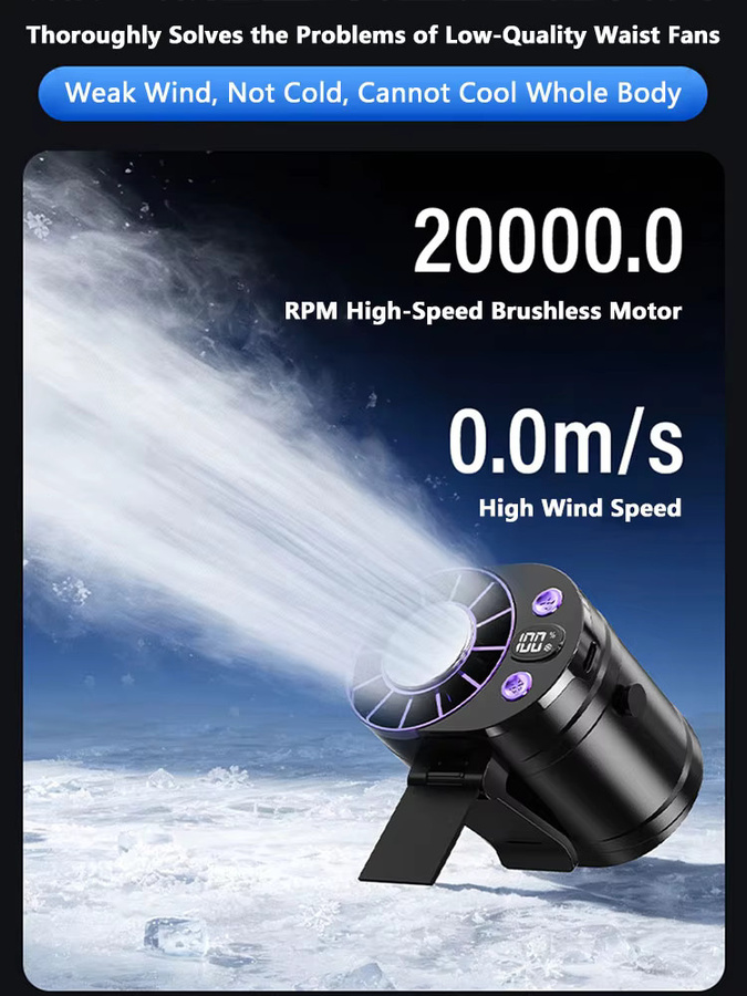 Xiaomi Mini Taillenventilator tragbare Klimaanlage in Schwarz - Bild 6