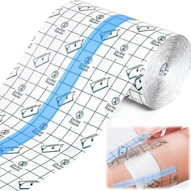 SHTAZKIA Tattoo-Wundauflage, transparent, 15 cm x 10 m, wasserdicht - Bild 1
