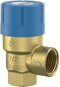 Flamco Meibes Membran-Sicherheitsventil Prescor B Rp 3/4 x Rp 1, Messing Blau, 150 kW, 8 bar - Bild 1