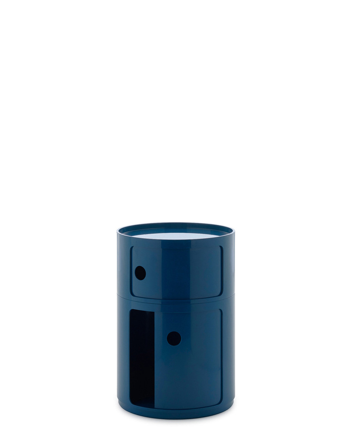 Kartell New Componibili Big 2 Elemente Design Aufbewahrungssystem aus Kunststoff in Blau glänzend - Bild 2