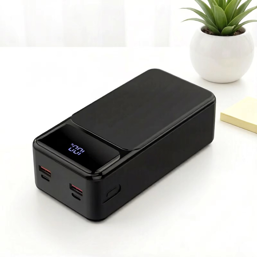 Hganus Tragbare Powerbank 50000mAh mit 22,5W Schnellladung, Schwarz, mit USB-C und USB-A Ausgängen - Bild 2