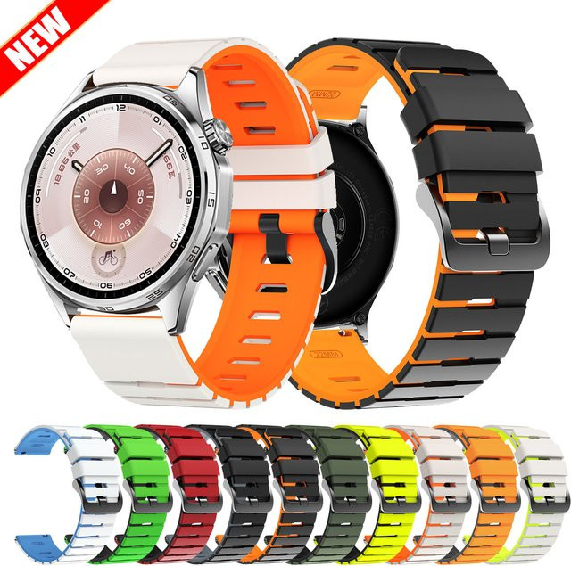 Huawei Uhrenarmband Silikon, Schwarz - Bild 1