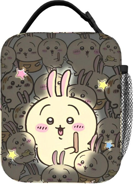 Bandai Chiikawa Cartoon Manga Isolierte Lunchtasche aus Stoff, Auslaufsichere Kühltasche in Mehrfarbig, One Size - Bild 1