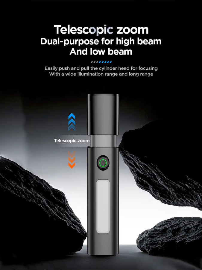 Philips Tragbare Taschenlampe mit 5W Leistung, 2000mAh Akku und COB-LED in Schwarz - Bild 7